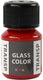 Creativ company glass color transparante verf - rood, 30ml