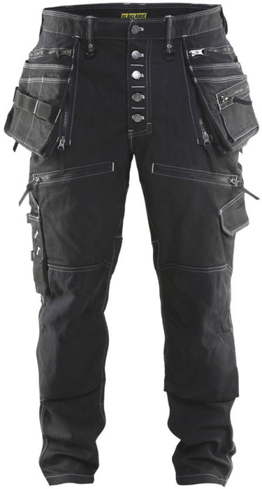 Blåkläder blaklader baggy denim stretch x1900 1999-1141 - zwart - d84