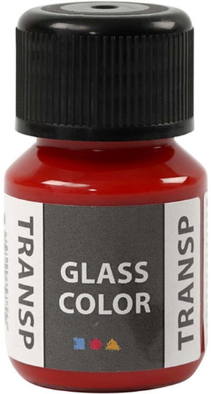 Creativ company glass color transparent, rood, 35ml