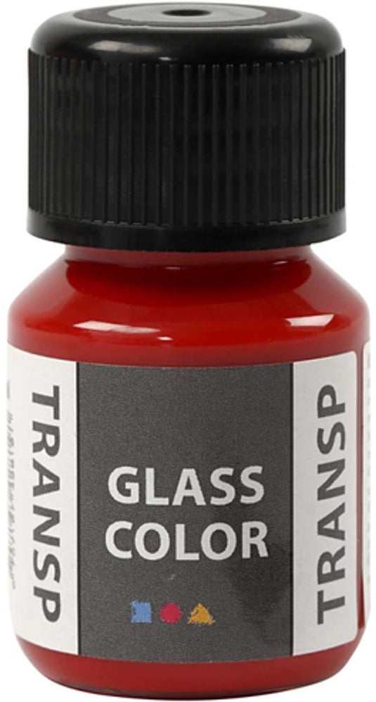 Creativ company glass color transparent, rood, 35ml