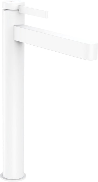 Hansgrohe finoris - wastafelmengkraan - ééngreeps bediening - met afvoerplug - 260mm - mat wit