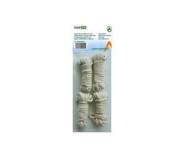 Campking umefa katoenen scheerlijn + aluminium gebogen spanner 3mm 4m