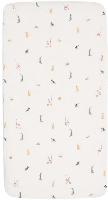 Jollein baby - hoeslaken jersey 70 75x140 150cm - ledikant babybed - zacht katoen - jungle jambo