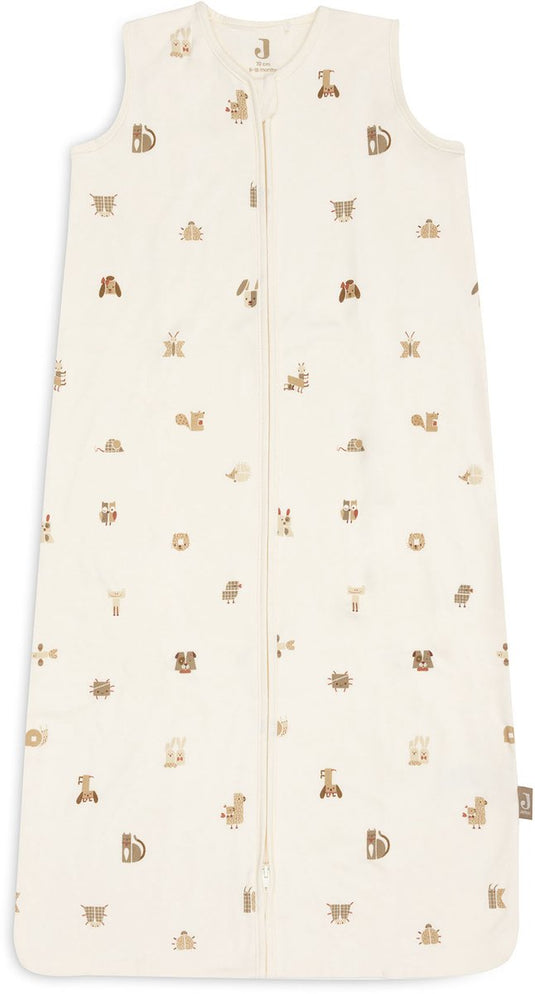 Jollein slaapzak baby mouwloos 70cm - jersey - animal friends