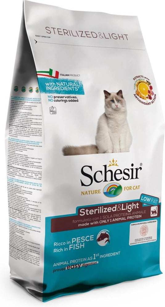 Schesir sterilized fish vis - kattenvoer - 10 kg