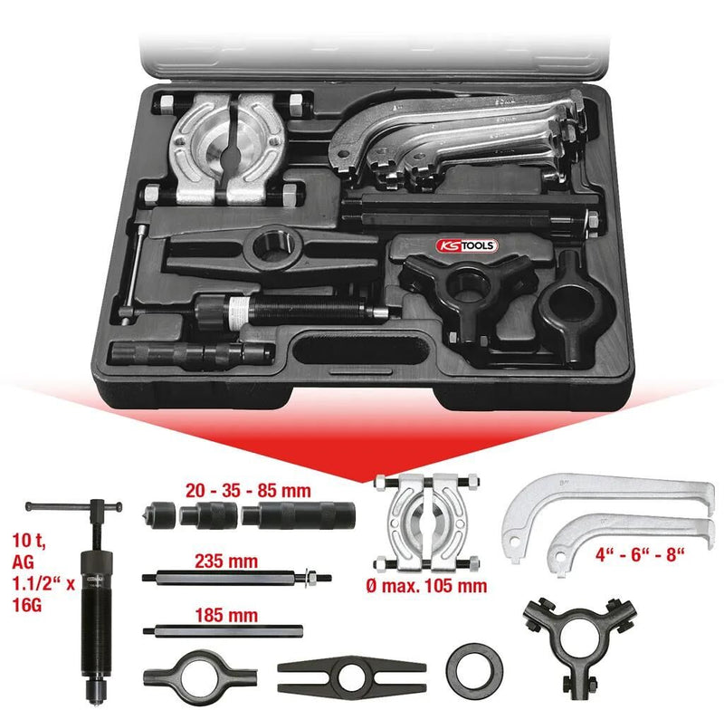 Load image into Gallery viewer, Ks tools abziehersatz remover set assortment tool steel
