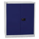Draaideurkast bisley 2 deurs metaal 914x400x1000mm lichtgrijs blauw