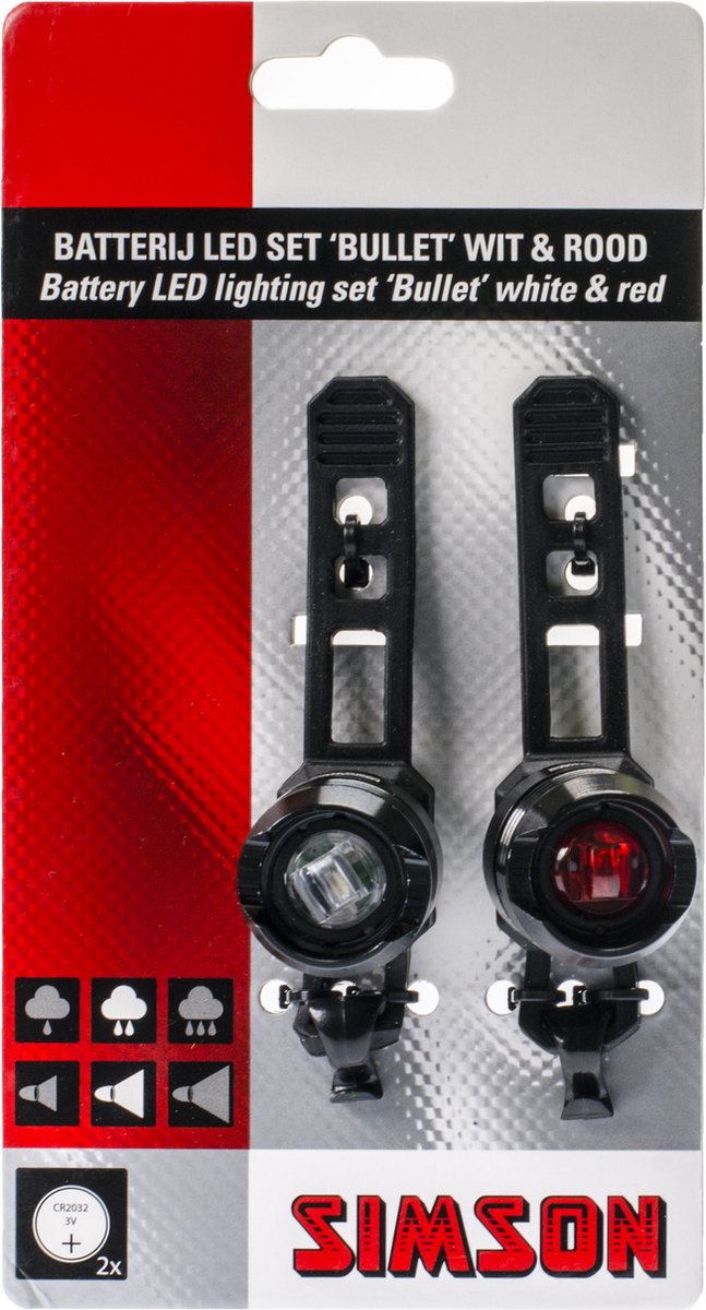 Load image into Gallery viewer, Verlichtingset Simson bullet 1 led
