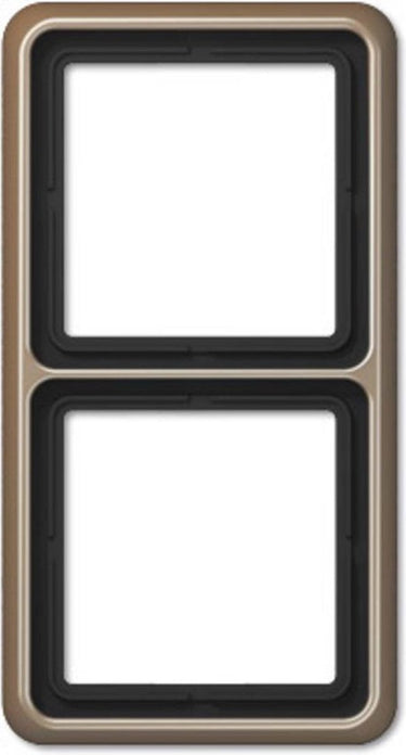 Jung cd582gb afdekking frame 2-voudig brons 1 stuk(s)