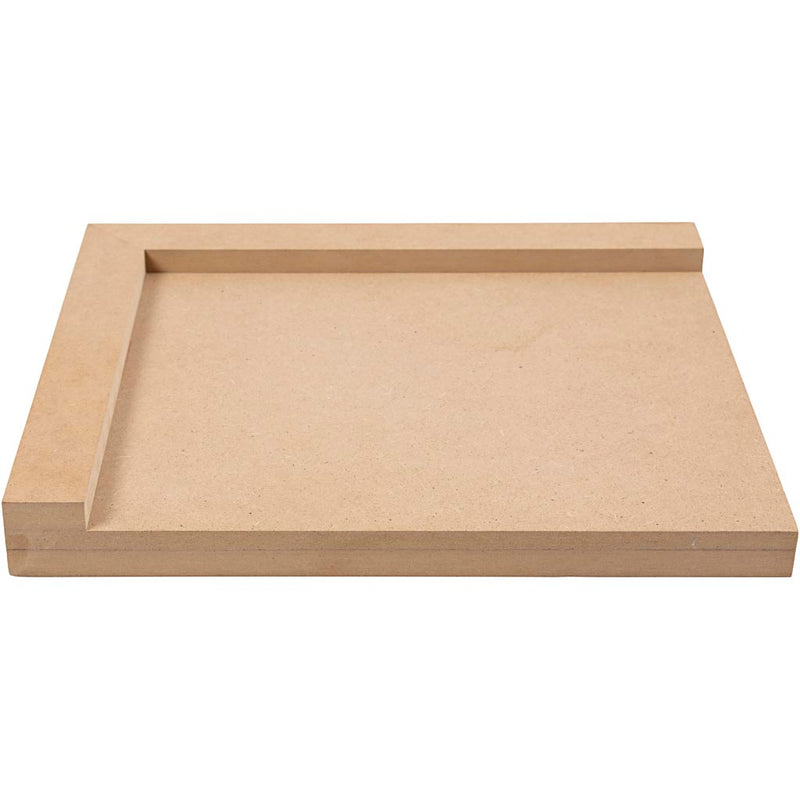 Load image into Gallery viewer, Creativ company houten linoleumhouder rechtshandig, 29x25cm
