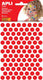 Apli kids stickers | cirkel diameter 10 | 5 mm | blister met 528 stuks | rood