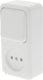 Q-link - wandcontactdoos - opbouw - 1-voudig stopcontact - 1-voudig wisselschakelaar - kinderbeveiliging - polarwit