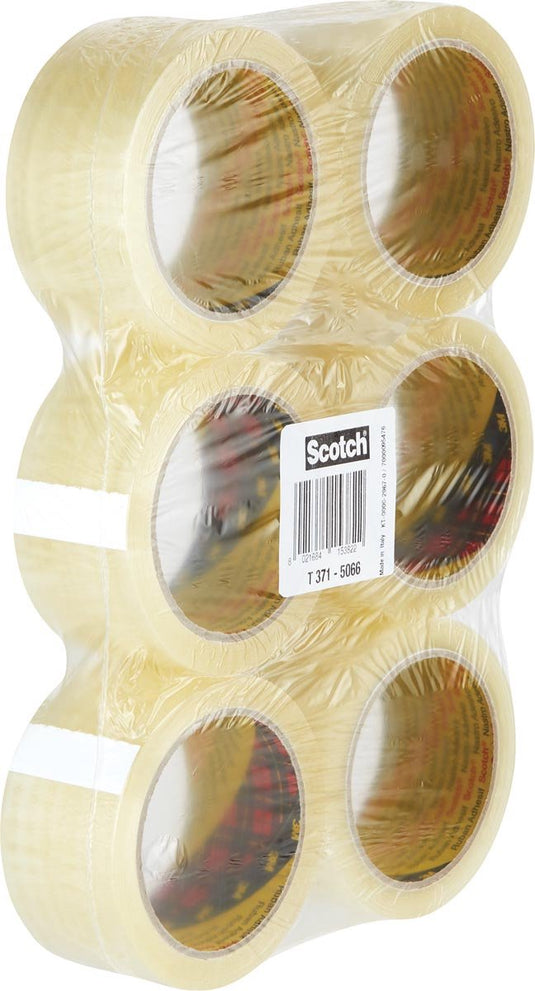 Scotch tape 6 rollen 50 x 66 - krimp 6 stuks