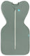 Love to dream ™ babyslaapzak swaddle up™ - inbakeren - baby 0-3 maanden - 3.5-6 kg - all season - deep olive