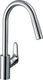 Hansgrohe focus m41 - keukenmengkraan - ééngreeps bediening - 240mm - uittrekbare vuistdouche - chroom - 2 straalsoorten