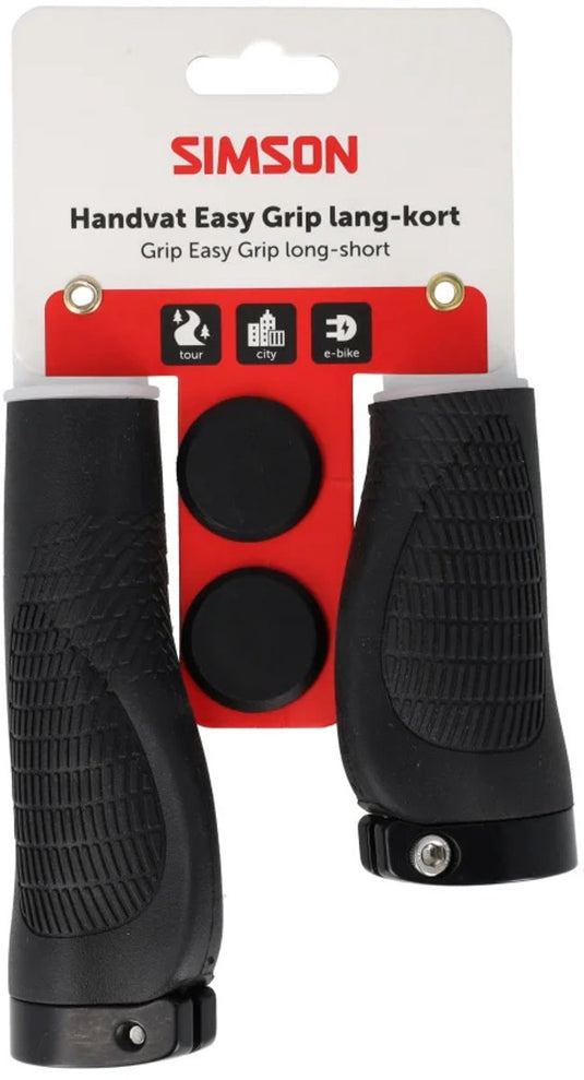 Simson handvatten easy grip zwart kort lang