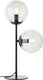Brilliant ariol - tafellamp - glas - 2xe14 max. 40w - zwart