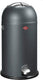 Wesco kickmaster prullenbak | pedaalemmer | 33 liter | metaal - grafiet | afvalemmer - made in germany