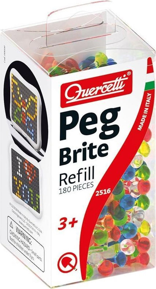 Quercetti navulling insteek pinnen met licht, 180dlg.