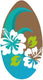 Clown games skimboard flower bruin blauw