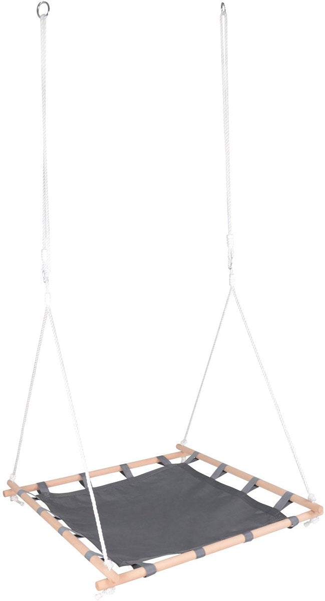 Load image into Gallery viewer, Small foot - nestschommel met houten frame, 100x100cm
