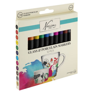 Load image into Gallery viewer, Viltstiften glas en porselein 12 stuks | 3 stuks
