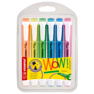 Stabilo tekstmarker swing cool pak van 6 beitel