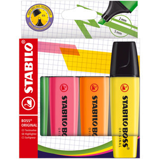 Load image into Gallery viewer, Stabilo boss original markeerstift 4 stuks | 2 stuks
