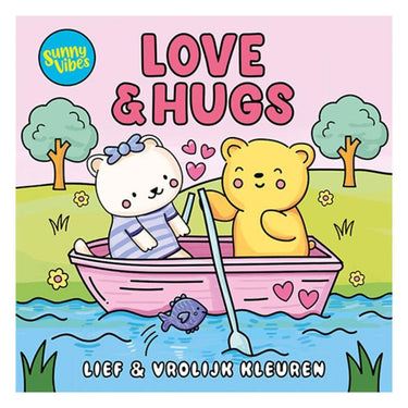 Lantaarn publishers kleurboek sunny vibes - love hugs