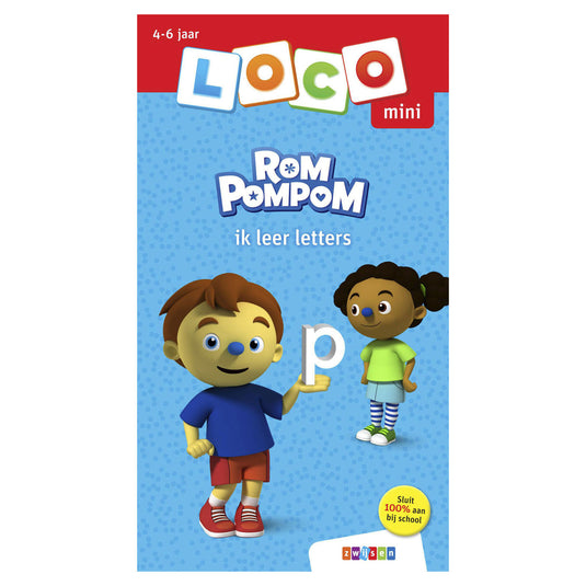 Wpg uitgevers mini loco - rompompom ik leer letters (4-6 jaar)