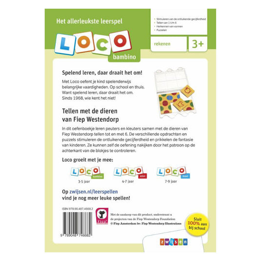 Wpg uitgevers bambino loco fiep westendorp tellen met dieren