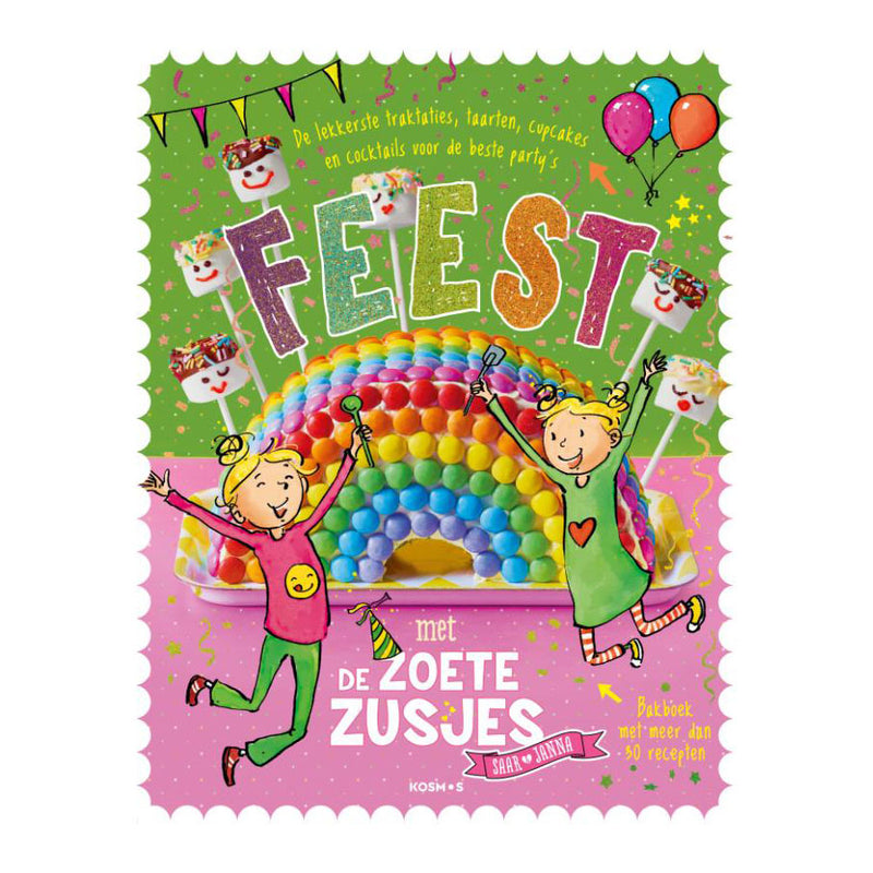 Load image into Gallery viewer, Centraal boekhuis feest met de zoete zusjes: bakboek met meer dan 30 recepten
