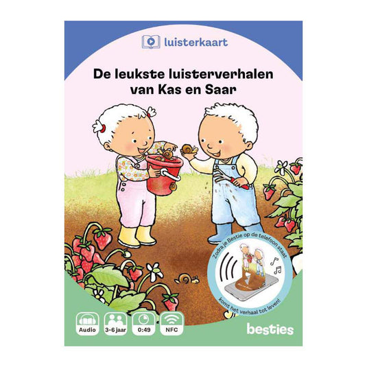 Centraal boekhuis de leukste luisterverhalen van kas en saar luisterkaart