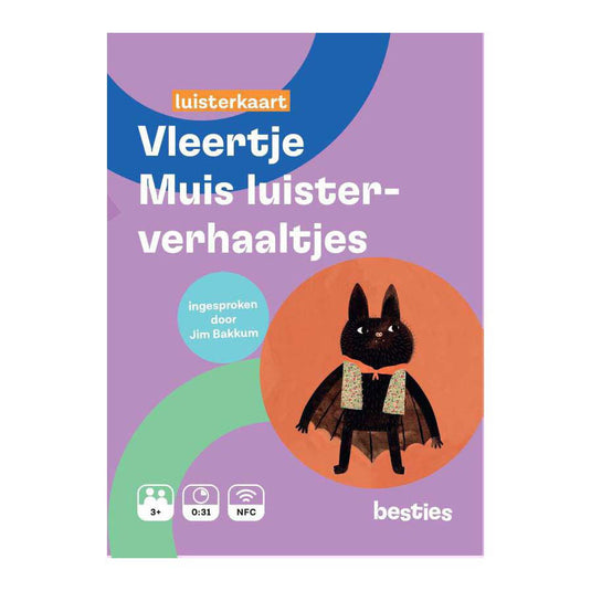 Centraal boekhuis vleertje muis luisterverhaaltjes luisterkaart