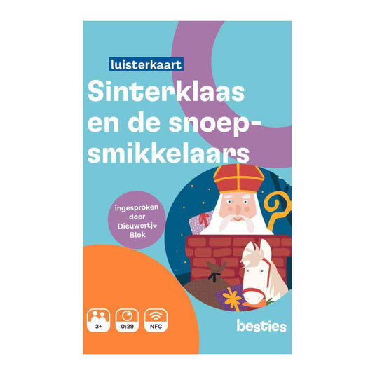 Centraal boekhuis sinterklaas en de snoepsmikkelaars luisterkaart
