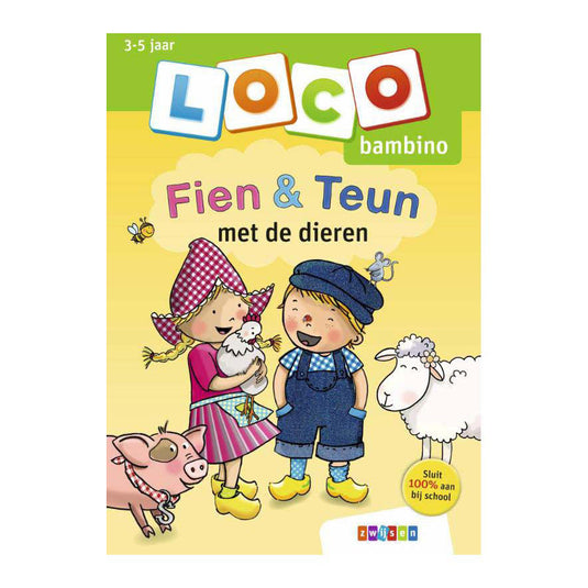 Loco oefenboekje bambino fien teun met de dieren