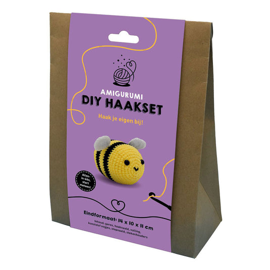 Amigurumi diy haakset - bij