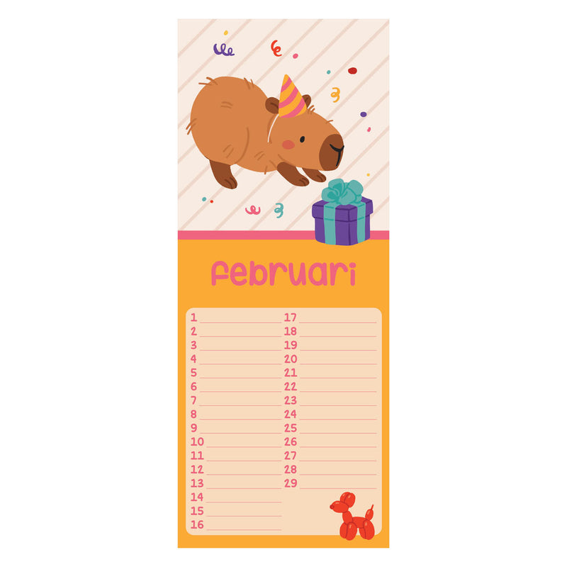 Load image into Gallery viewer, Verjaardagskalender - capybara alle

