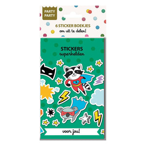 Ty par par 6 sticker boekjes - superhelden