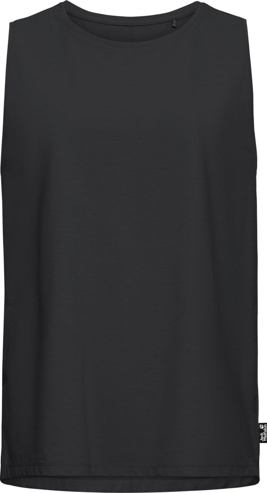 Jack wolfskin travel tank top w dames outdoorshirt-black