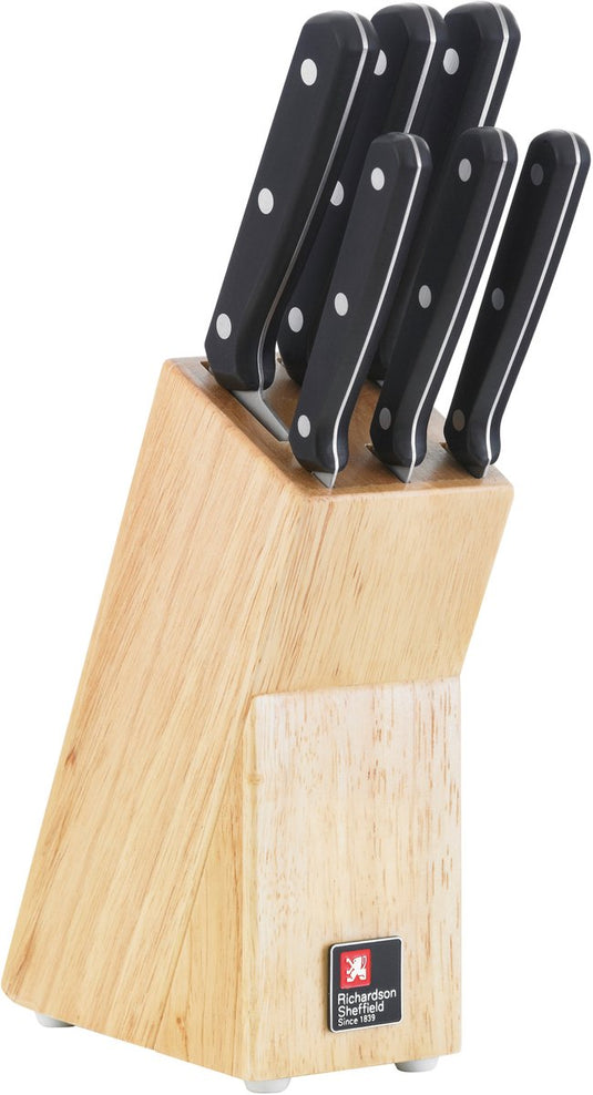 Richardson sheffield - cucina messenset - inclusief messenblok - 6 delig