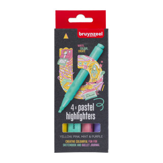 Load image into Gallery viewer, Bruynzeel markeer stiften pastel kleuren 4 stuks | 3 stuks

