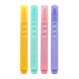 Bruynzeel markeer stiften pastel kleuren 4 stuks | 3 stuks