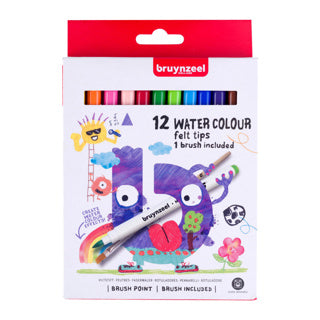 Load image into Gallery viewer, Bruynzeel waterverf viltstiften 12 stuks | 3 stuks
