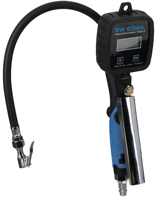 Sw stahl bandenvul- en meetapparaat 25100l compressed air tire infla sw steel, 14 bar, digital