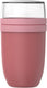 Mepal lunchpot xl ellipse - 750 + 300 ml - yoghurtbeker en muesli beker to go - geschikt voor vriezer. magnetron en vaatwasser - vivid mauve