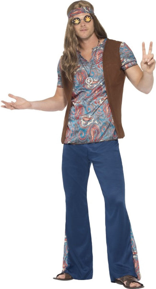 Smiffys hippie herenkostuum orion - maat m