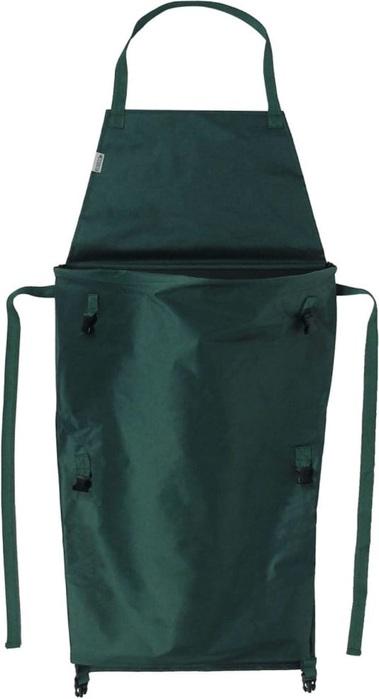 Nature - tuinschort - met opvouwbare zak - 130 x 55cm - groen