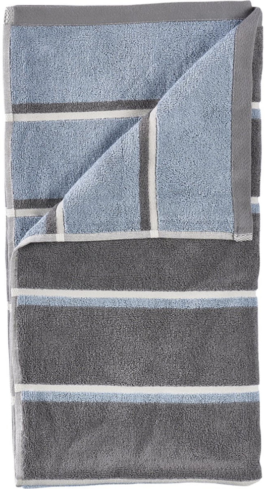 Zone denmark sauna badhanddoek 140 x 70 cm grey blue fog soft grey