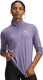 Under armour tech 1 2 zip- twist-ppl dames sporttrui - paars luxe - wit